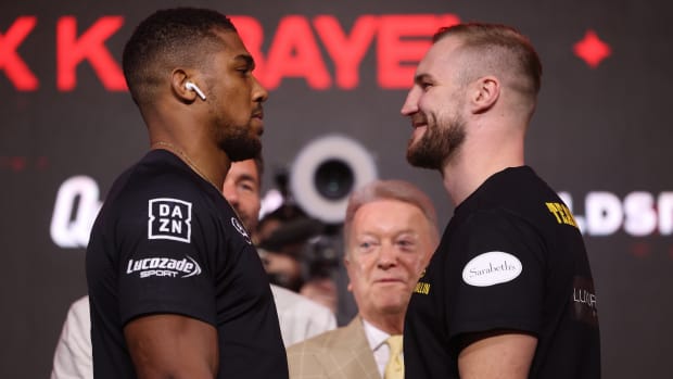 Final press conference ahead of Anthony Joshua and Otto Wallin heavyweight contest.
